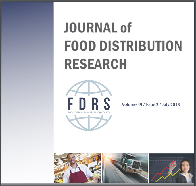  Journal of the Food Distribution Research